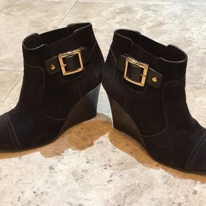 Brown suede Tory Burch Booties